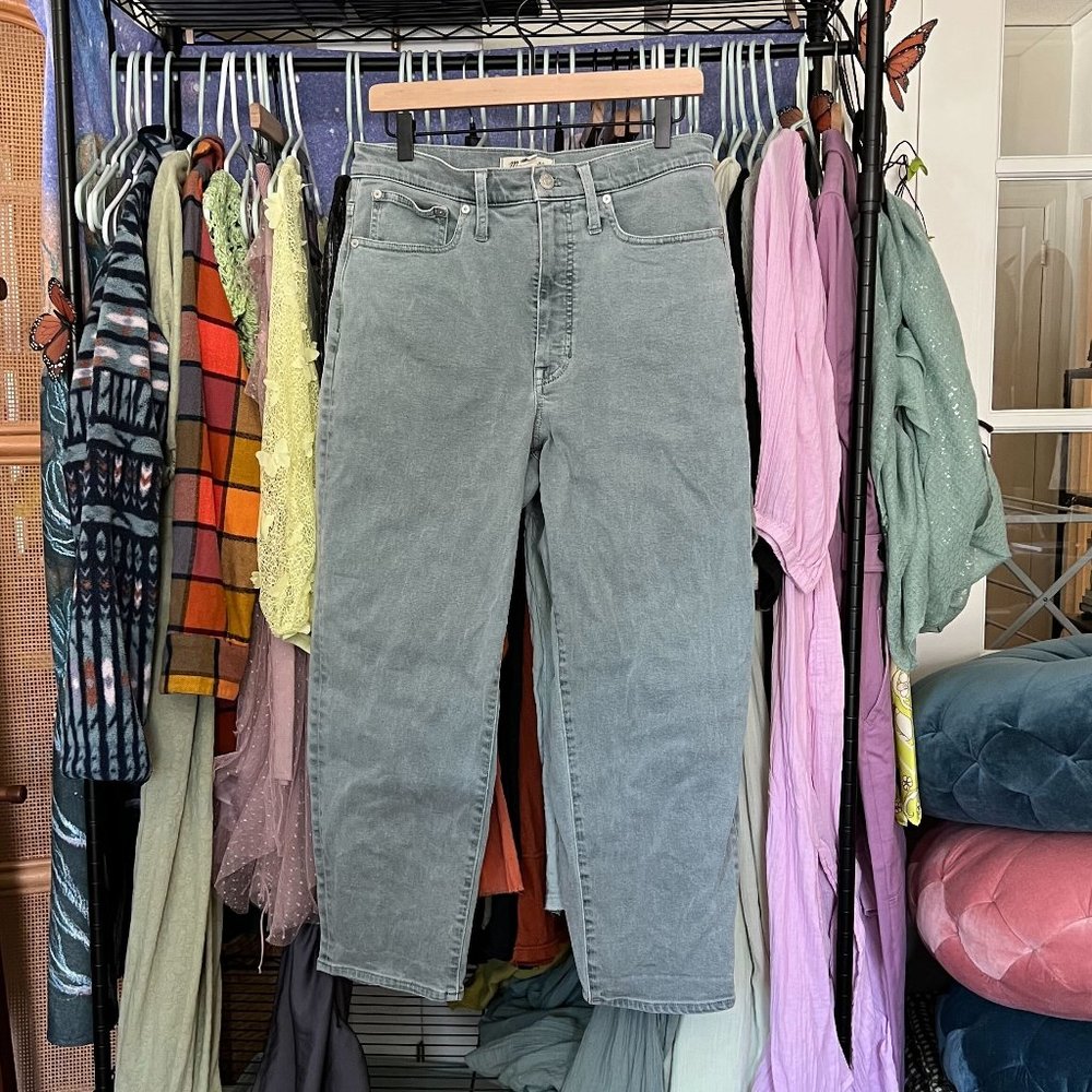 Madewell – Balloon Jeans Garment Dye – Shale (Turquoise) Light Wash